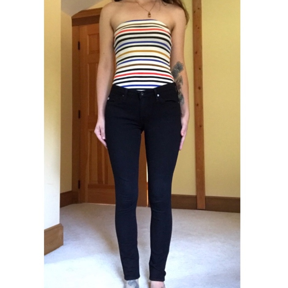 Black Contour360 Legging Ankle from AG jeans